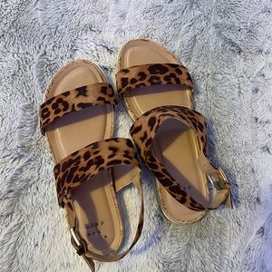 cheetah print sandles